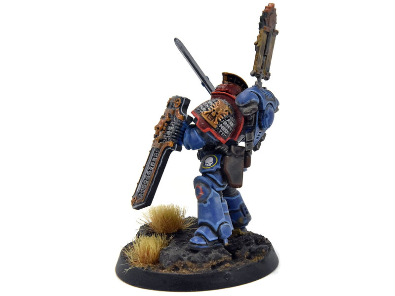Games Workshop SPACE MARINES Bladeguard Ancient #1 WELL PAINTED Captain converted 40K