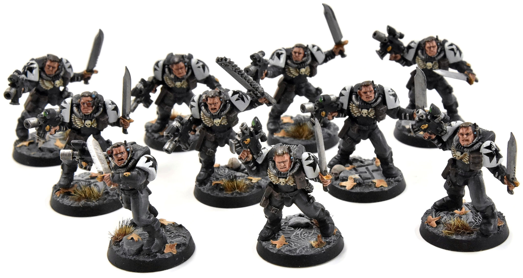 Games BLACK TEMPLARS 10 Scout Squad 1 PRO PAINTED Warhammer