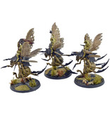 Games Workshop CHAOS DAEMONS 3 Plague Drones #2 WELL PAINTED Warhammer 40K