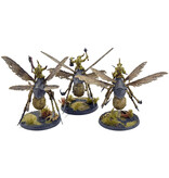 Games Workshop CHAOS DAEMONS 3 Plague Drones #2 WELL PAINTED Warhammer 40K