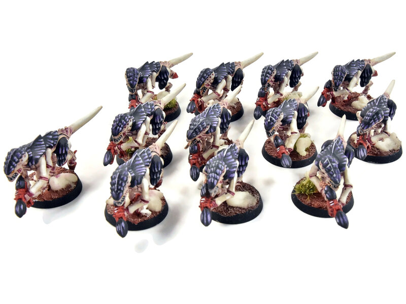 Games Workshop TYRANIDS 12 Termagant Brood #2 WELL PAINTED Warhammer 40K