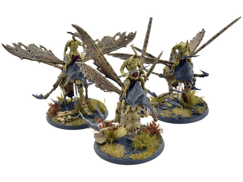 Games Workshop CHAOS DAEMONS 3 Plague Drones #4 WELL PAINTED Warhammer 40K