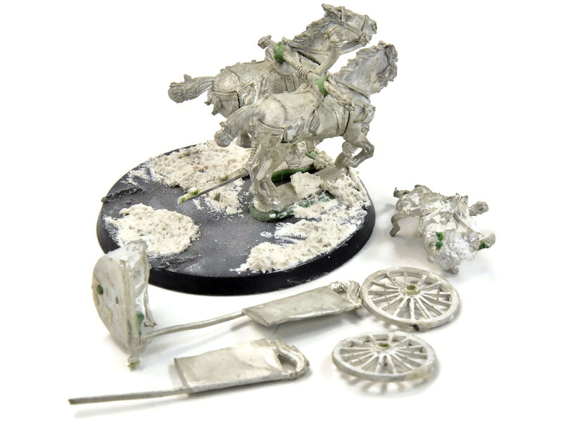 Games Workshop MIDDLE-EARTH Khandish King on Charioteer missing minor some parts #1 METAL LOTR