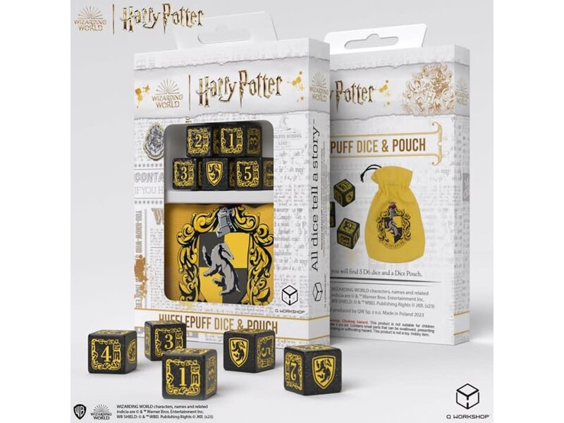 Harry Potter Hufflepuff Dice And Pouch