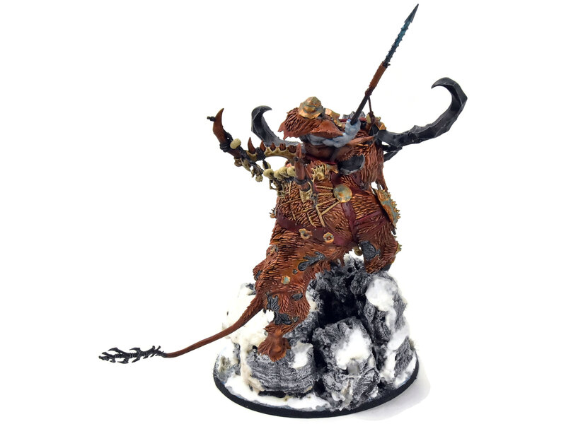 Games Workshop OGOR MAWTRIBES Frostlord on Stonehorn #4 WELL PAINTED Warhammer Sigmar