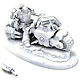 SPACE MARINES Chaplain on Bike #1 Warhammer 40K