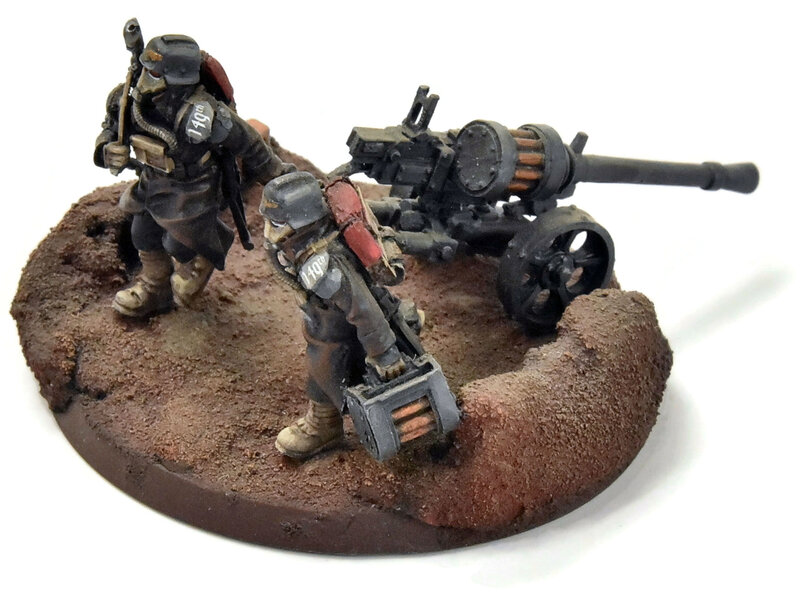 Forge World DEATH KORPS OF KRIEG Autocannon Heavy Weapon Team #4 WELL PAINTED FORGE WORLD