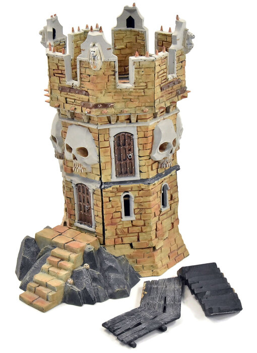 WARHAMMER Skull Tower #1 WELL PAINTED Fantasy Sigmar Scenery Deathknell Watch