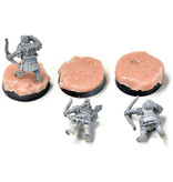 Games Workshop MIDDLE-EARTH 3 Dwarf Warriors with Bow #1 METAL LOTR