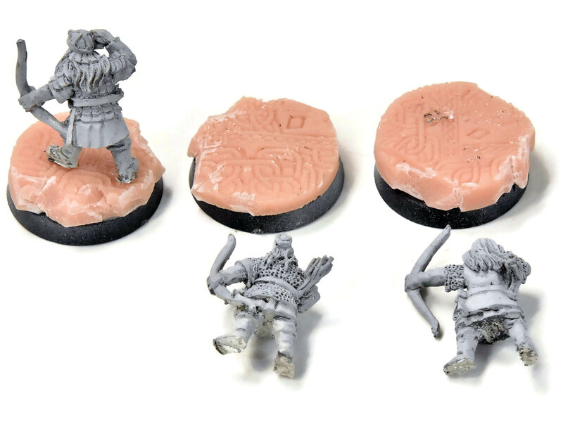 Games Workshop MIDDLE-EARTH 3 Dwarf Warriors with Bow #1 METAL LOTR