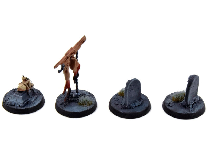 Games Workshop NIGHTHAUNT 4 Objective Markers #1 WELL PAINTED Sigmar