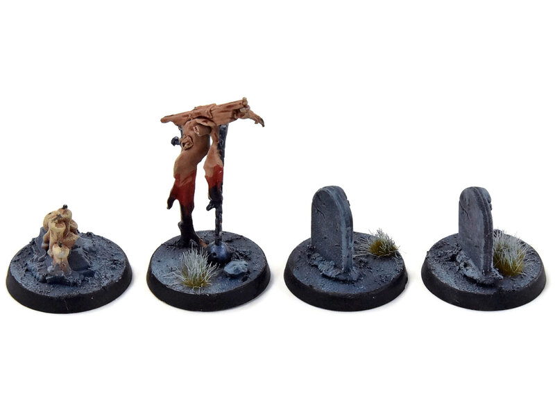 Games Workshop NIGHTHAUNT 4 Objective Markers #1 WELL PAINTED Sigmar