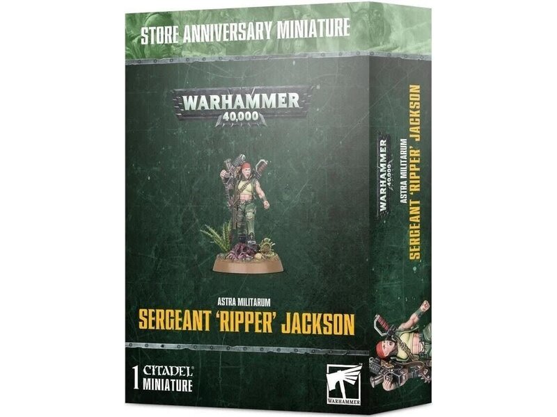 Games Workshop Astra Militarum - Sergeant Ripper Jackson Anniversary Miniature
