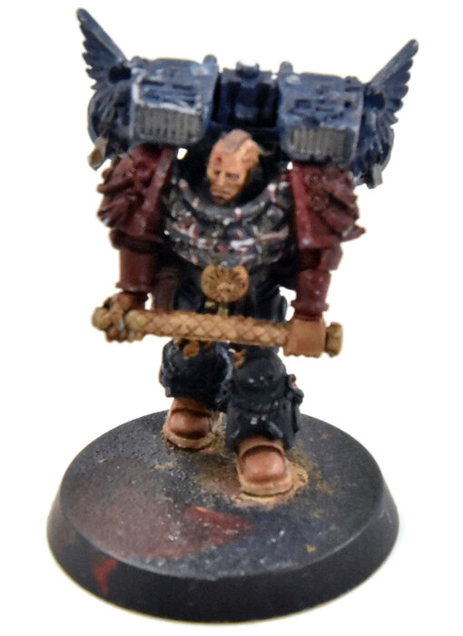 SPACE MARINES Captain with Jump Pack #1 axe broken Warhammer 40K