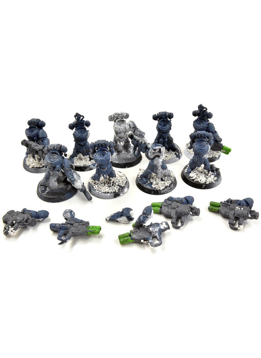 SPACE WOLVES 9 Space Wolf Torsos #1 Heavy Glued 40K BAD CONDITION