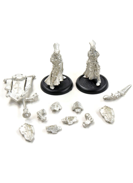 WARMACHINE Exemplar Errants Officer & Standard #1 METAL protectorate of menoth