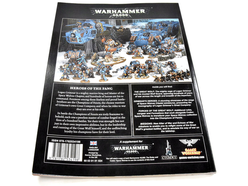 Games Workshop SPACE WOLVES Champion of Fenris Codex Used Good Condition