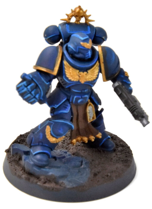 SPACE MARINES Lieutenant Agastus Box #1 WELL PAINTED Warhammer 40K