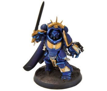 SPACE MARINES Captain in Gravis Armour #1 WELL PAINTED Warhammer 40K