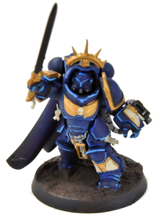 SPACE MARINES Captain in Gravis Armour #1 WELL PAINTED Warhammer 40K