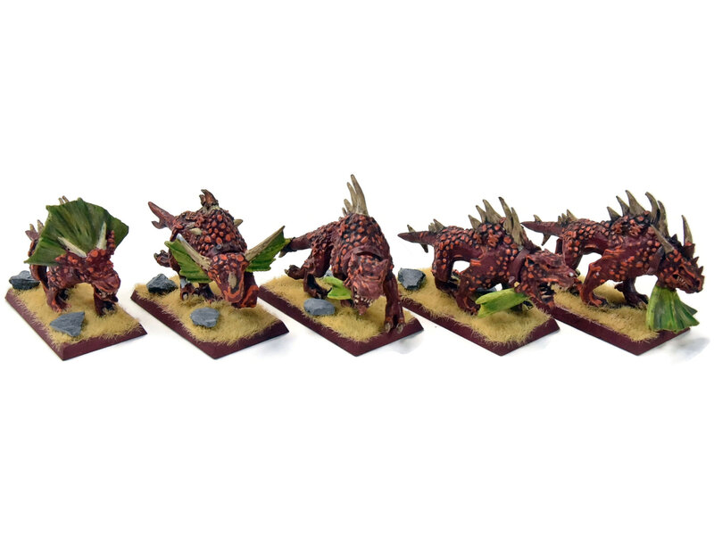 Games Workshop BLADES OF KHORNE 5 Flesh Hounds #2 WELL PAINTED Sigmar