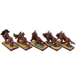 Games Workshop BLADES OF KHORNE 5 Flesh Hounds #2 WELL PAINTED Sigmar