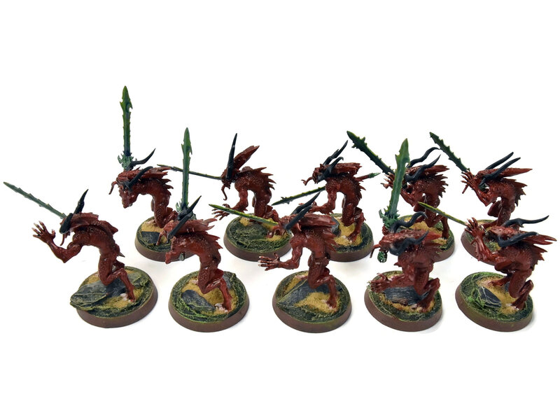 Games Workshop BLADES OF KHORNE 10 Bloodletters #1 WELL PAINTED Sigmar