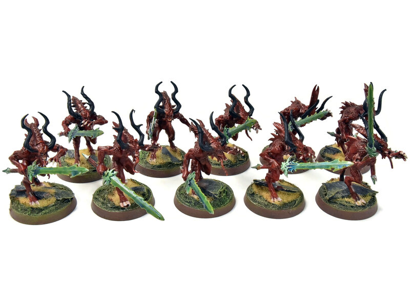 Games Workshop BLADES OF KHORNE 10 Bloodletters #7 WELL PAINTED Sigmar