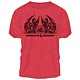 Dungeons And Dragons - L Dragons Facing Red Heather Mens Tee