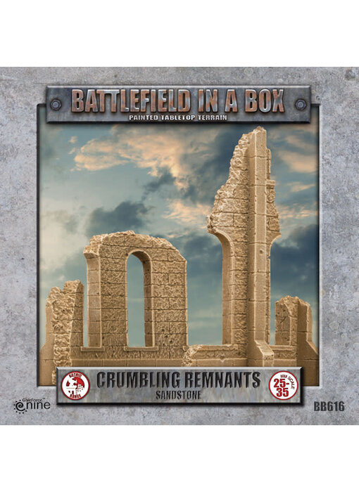 Battlefield In A Box : Crumbling Remnt Sandstone X2