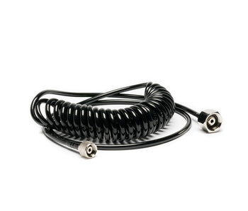 Iwata 6' Cobra Coil Airbrush Hose with Iwata Airbrush Fitting and 1/4" Compressor Fitting