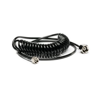 IWATA 6FT Cobra Coil Airbrush Hose with Iwata Airbrush Fitting and 1/4IN Compressor Fitting