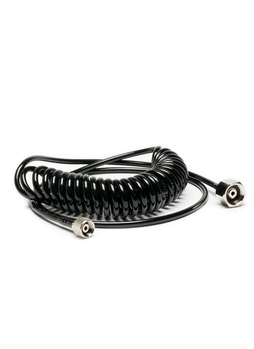 IWATA 6FT Cobra Coil Airbrush Hose with Iwata Airbrush Fitting and 1/4IN Compressor Fitting