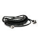 IWATA 6FT Cobra Coil Airbrush Hose with Iwata Airbrush Fitting and 1/4IN Compressor Fitting