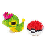 Nanoblock Nanoblock Pokemon Series - Caterpie & Poke Ball