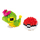 Nanoblock Pokemon Series - Caterpie & Poke Ball