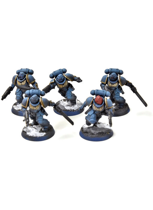SPACE MARINES 5 Assault Intercessors #2 WELL PAINTED Warhammer 40K