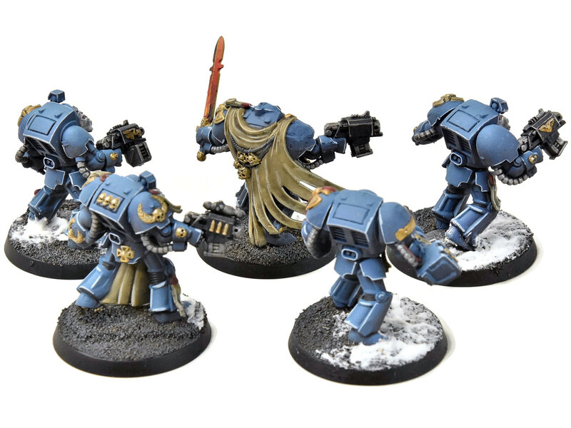 Games Workshop SPACE MARINES 5 Terminators #1 Space Hulk WELL PAINTED Warhammer 40K