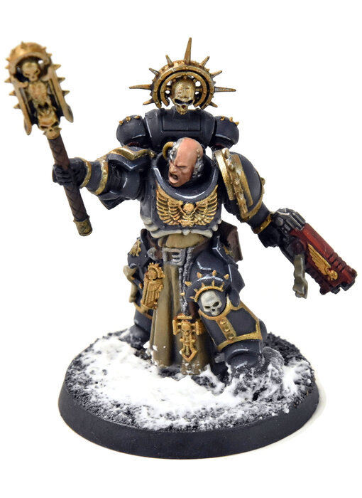 SPACE MARINES Primaris Chaplain Indomitus #1 WELL PAINTED Warhammer 40K