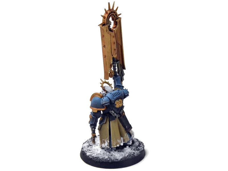 Games Workshop SPACE MARINES Primaris Ancient With Astartes Banner #1 WELL PAINTED 40K