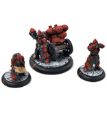 WARMACHINE 3 Dragons Breath Rocket #2 WELL PAINTED METAL crucible guard