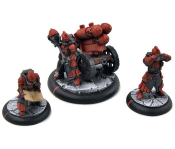 WARMACHINE 3 Dragons Breath Rocket #2 WELL PAINTED METAL crucible guard