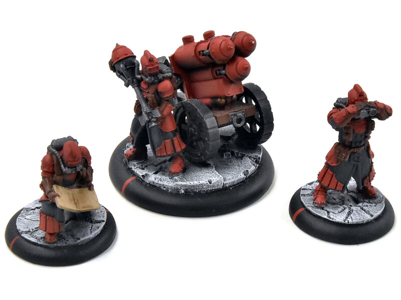 WARMACHINE 3 Dragons Breath Rocket #2 WELL PAINTED METAL crucible guard