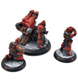 WARMACHINE 3 Dragons Breath Rocket #2 WELL PAINTED METAL crucible guard