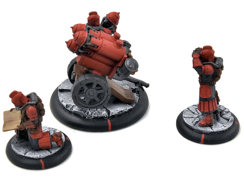 WARMACHINE 3 Dragons Breath Rocket #2 WELL PAINTED METAL crucible guard