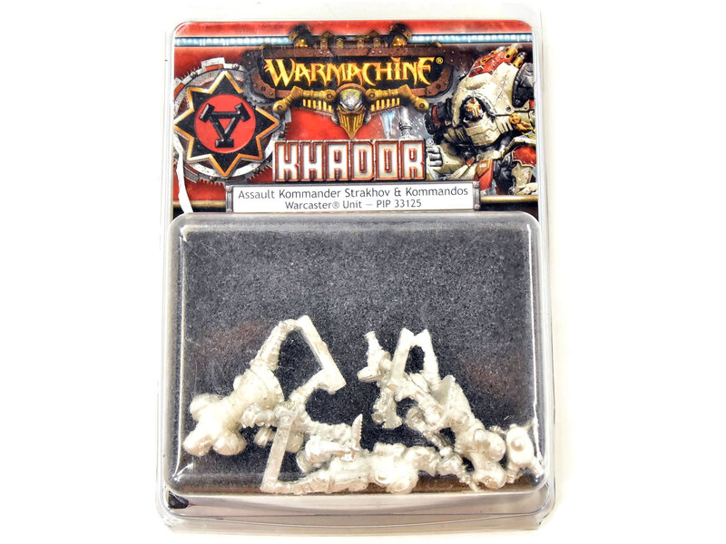 WARMACHINE Assault Kommander Strakhov And Kommandos NIB METAL khador PIP33125