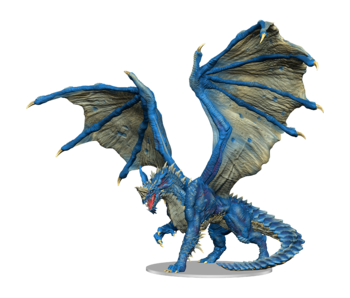 D&d Unpainted Minis Adult Blue Dragon