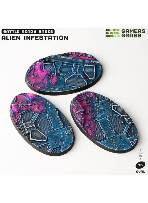 Alien Infestation Bases Oval 75mm (x3)