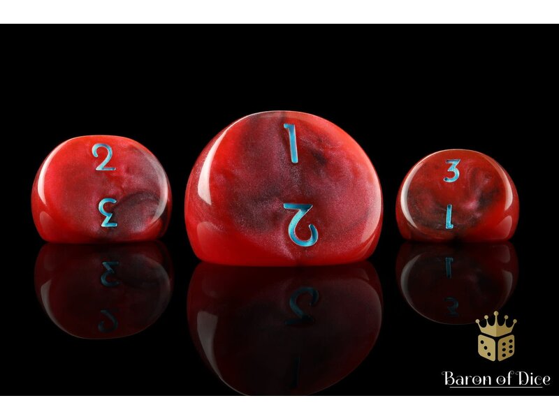 Baron of Dice Specialty D3 Dice - x5 / Red
