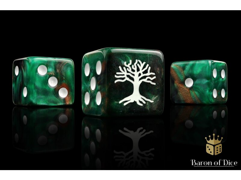 Baron of Dice Rangers of the North Square 16mm Dice - (25 Dice)